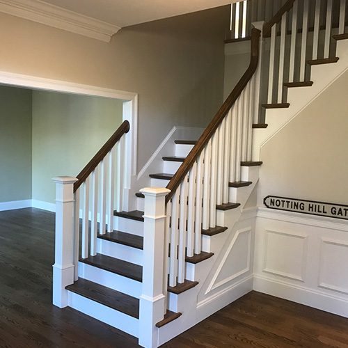 restaining services staircase weymouth boston MA 500px